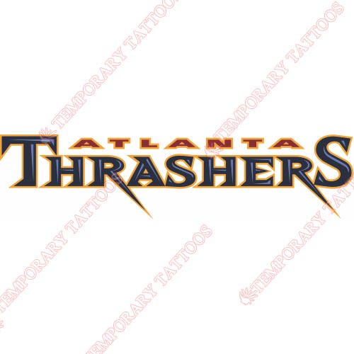 Atlanta Thrashers Customize Temporary Tattoos Stickers NO.63